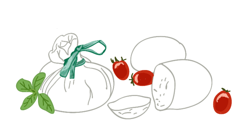 logo mozzarelle burrate pomodori