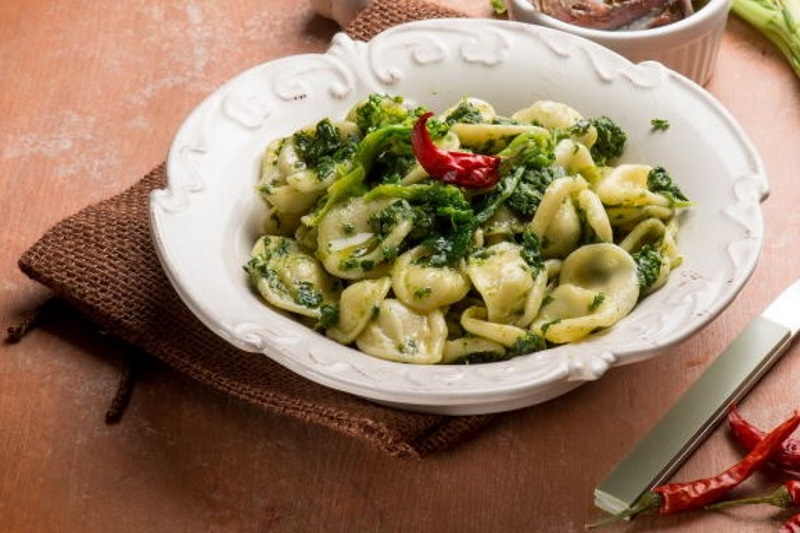 orecchiette con cime di rapa