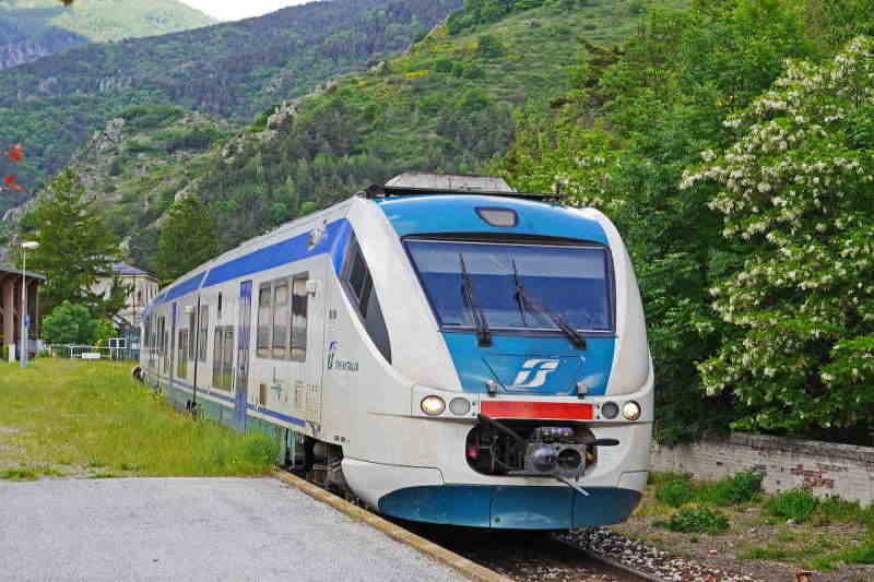 treno nella natura