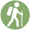 simbolo omino che cammina
